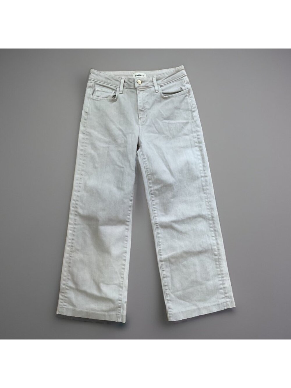 L’agence Womens 25 Jeans Lagence High Ride Wide Leg Biscuit USA